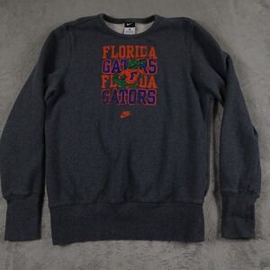 Florida Gators Sweater Youth XL Gray Pullover Nike Fleece Sweatshirt